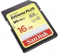 SanDisk Extreme Plus SDXC 16 GB Class 10 UHS-I / U3 Card (SDSDXSF-016G-GNCI2)
