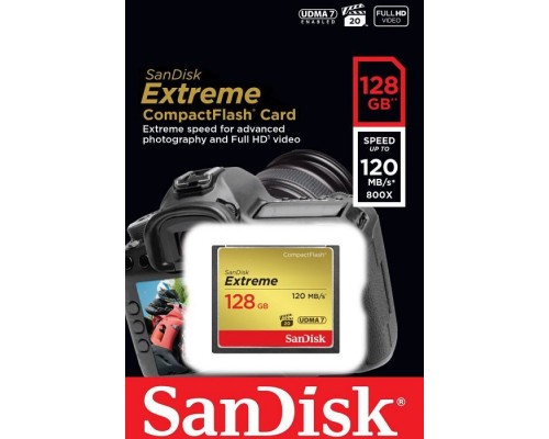 SanDisk Extreme Compact Flash 128GB Card (SDCFXSB-128G-G46)