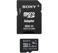 Sony SR-16UXA MicroSDHC 16 GB Class 10 UHS-I / U3 Card (SR16UXA)