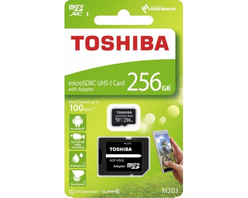 Toshiba M203 MicroSDXC 256 GB Class 10 UHS-I / U1 card (THN-M203K2560EA)