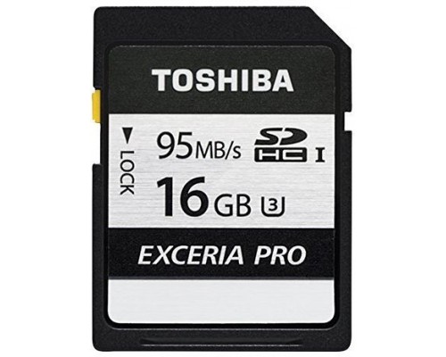 Toshiba Exceria Pro N401 SDHC 16 GB Class 10 UHS-I / U3 Card (THN-N401S0160E4)