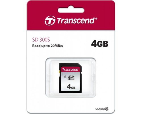 Transcend 300S SDHC 4 GB Class 10 Card (TS4GSDC300S)