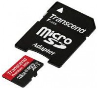 Transcend Premium MicroSDXC 128GB Class 10 UHS-I / U1 Card (TS128GUSDU1)
