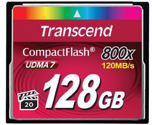 Transcend 800x Compact Flash 128GB Card (TS128GCF800)