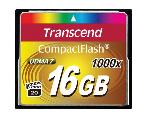 Transcend 1000x Compact Flash 16 GB card (TS16GCF1000)