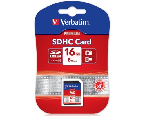 Verbatim Premium SDHC 16 GB Class 10 Card (43962)