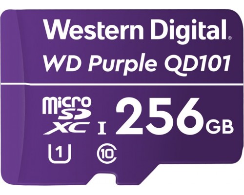 Western Digital Purple SDXC 256 GB Class 10 U1 Card (WDD256G1P0C)