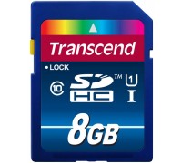 Transcend 300x SDHC 8 GB Class 10 UHS-I / U1 card (TS8GSDU1)