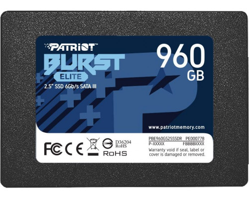 SSD Patriot Burst Elite 960GB 2.5" SATA III (PBE960GS25SSDR)