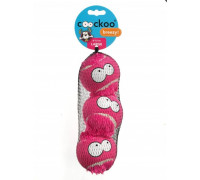 Suņu rotaļlieta EBI Coockoo Breezy Balls Pink L 3pcs. 7.6cm