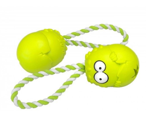 Suņu rotaļlieta EBI Coockoo Bumpies toy + Green Rope L 13-30kg 11x8.7x7.5cm