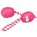 Suņu rotaļlieta EBI Coockoo Toy Bumpies + Rope Rose Strawberry L 13-30kg 11x8.7x7.5cm