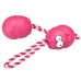 Игрушка для собаки EBI Coockoo Bumpies toy + Rope Rose Strawberry XL> 27kg 13x10x8.8cm