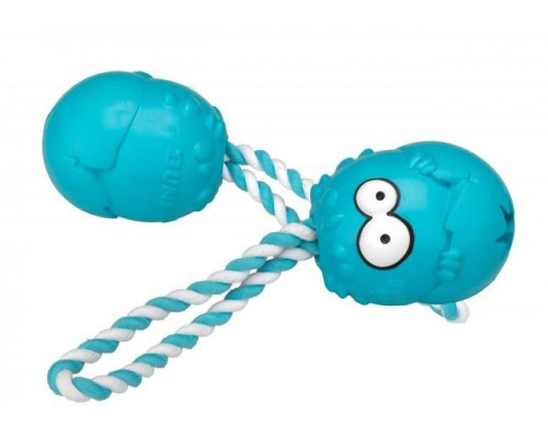 Suņu rotaļlieta EBI Coockoo Toy Bumpies + Rope Petrol Mint XL> 27kg 13x10x8.8cm