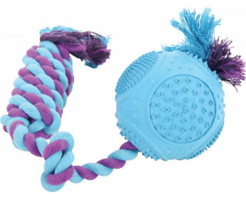 Suņu rotaļlieta Zolux Rubber ball with a rope 7.5 cm