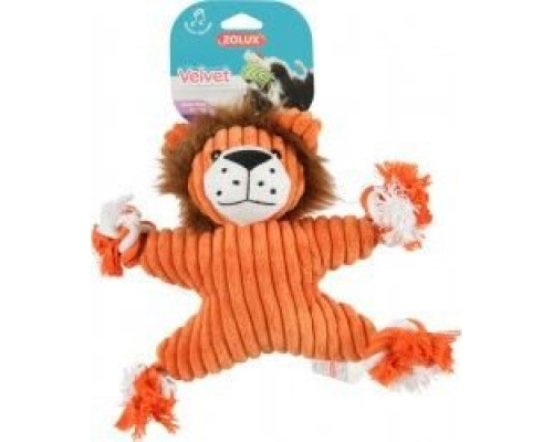 Suņu rotaļlieta Zolux Plush toy Velvet Lion Virginia orange 32x9x23 cm