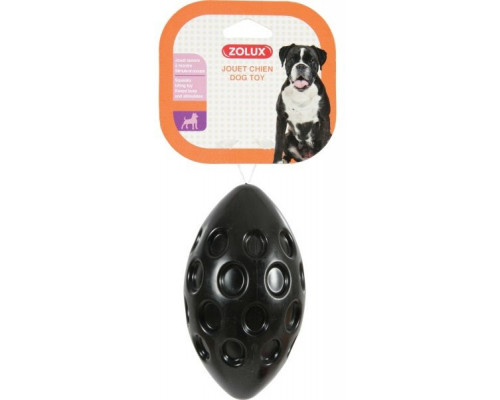 Suņu rotaļlieta Zolux Toy TPR Bubble oval ball - 18 cm black