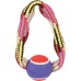 Игрушка для собаки Zolux Rope with a tennis ball, circle 23 cm