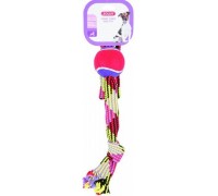 Suņu rotaļlieta Zolux Rope with a tennis ball, 55 cm