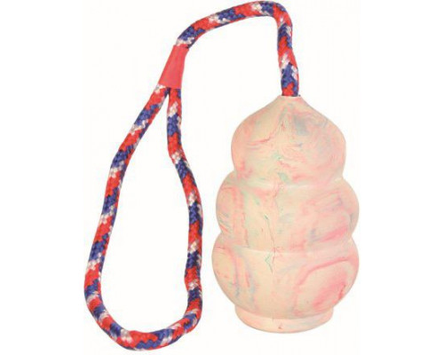 Suņu rotaļlieta Trixie RUBBER TEETHER ON ROPE 6.5cm/30cm