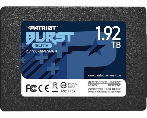 SSD Patriot Burst Elite 1.92TB 2.5" SATA III (PBE192TS25SSDR)
