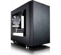 Fractal Design Nano S Mini-Tower housing, Black, Window (FD-CA-DEF-NANO-S-BK-W)